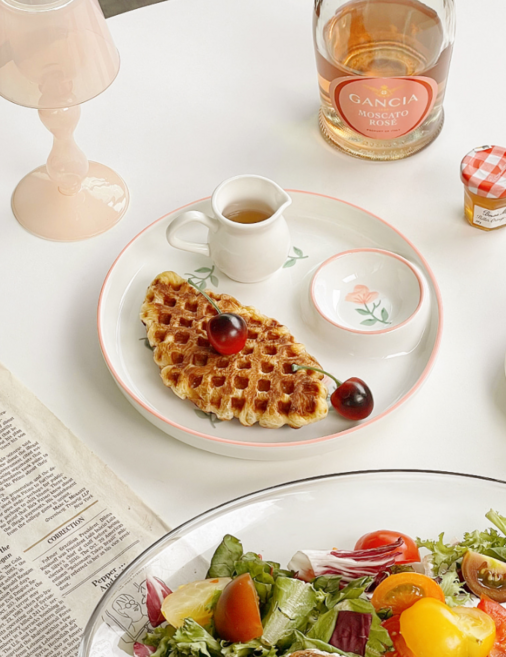 플라워 나눔 접시, 1개