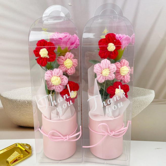 어버이날 스승의날 꽃님 카네이션 조화 화분, 2개, 핑크