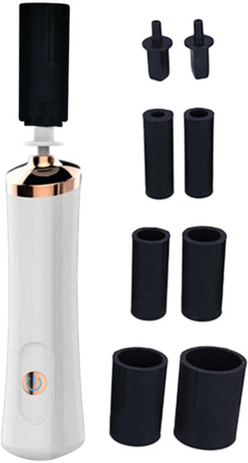 전기 속눈썹 접착제 셰이커 휴대용 네일 래커 셰이커 25000 Rpm 액체 믹서 속눈썹 접착제 잉크 용 방수 배터리 구동, [01] White, 1개