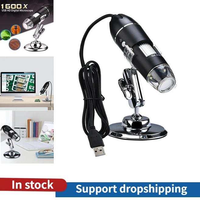 현미경 수리용 현미경 전화 휴대용 USB 인터페이스 디지털 디지털 휴대 현미경 USB 1600X HD 전자, 1)1600X