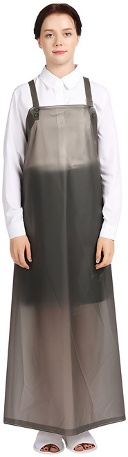 네오브릭 방수앞치마 우레탄 대 H형 90X115 14color, 검정/반투명, 1개