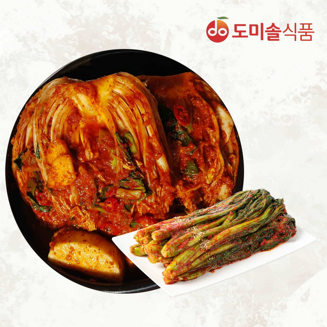 (m)도미솔 박미희 사랑채포기김치 5 kg+갓김치 1kg