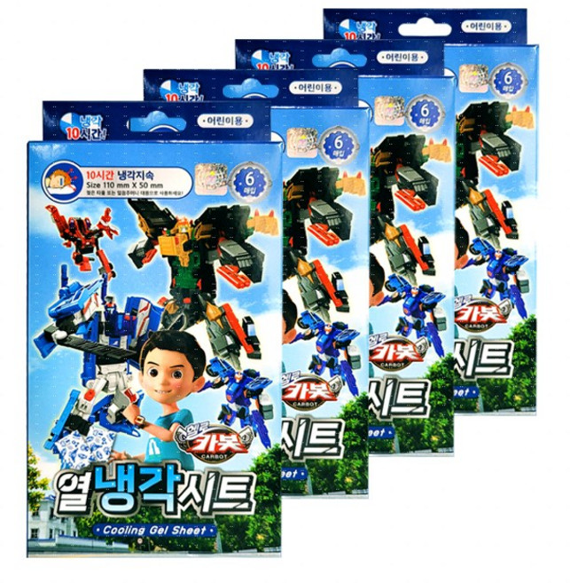 아텍스 헬로카봇 열냉각시트, 4개, 6개입