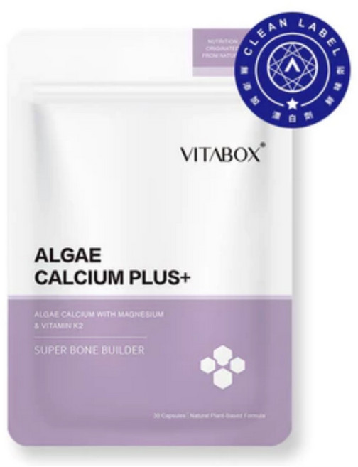 VITABOX 海藻鈣+ 添加鎂與維生素K2, 1包, 1個