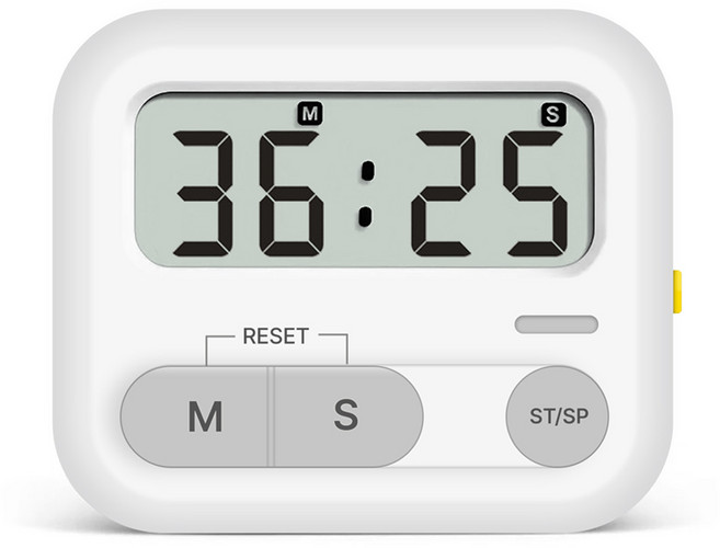 WETWO 무소음 LED모드 피부미용 공부 쿠킹 타이머 HS-T6021, 1개, 화이트