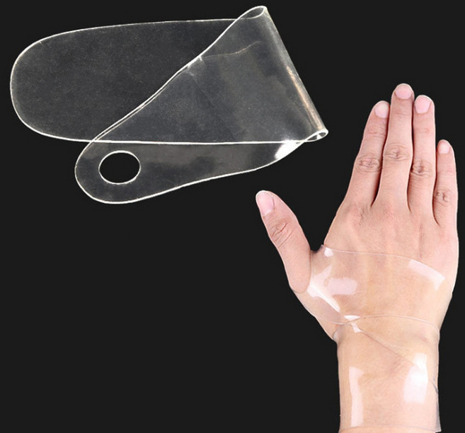 투명접착 손목보호대 1p 실리콘 손목 팔목 아대 프리사이즈 남녀공용 밴드