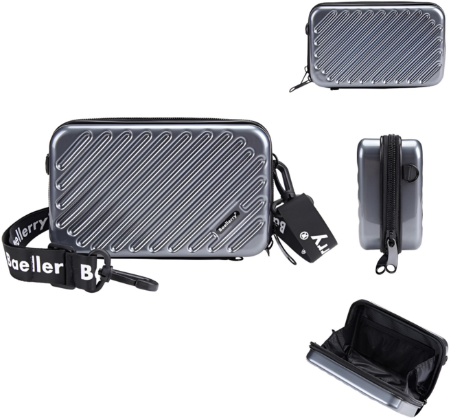 Baellerry 미니 하드 캐리어 파우치 크로스백