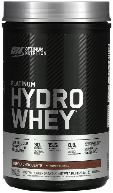 옵티멈뉴트리션 플래티넘 하이드로 웨이 프로틴 아이솔레이트 터보 초콜릿, 820g, 1개