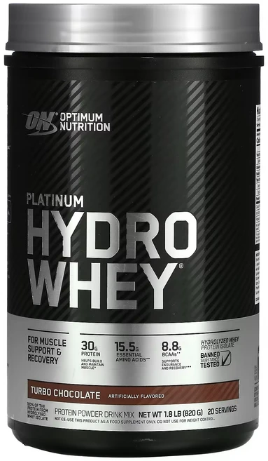 옵티멈뉴트리션 플래티넘 하이드로 웨이 프로틴 아이솔레이트 터보 초콜릿, 820g, 1개 - 쿠팡