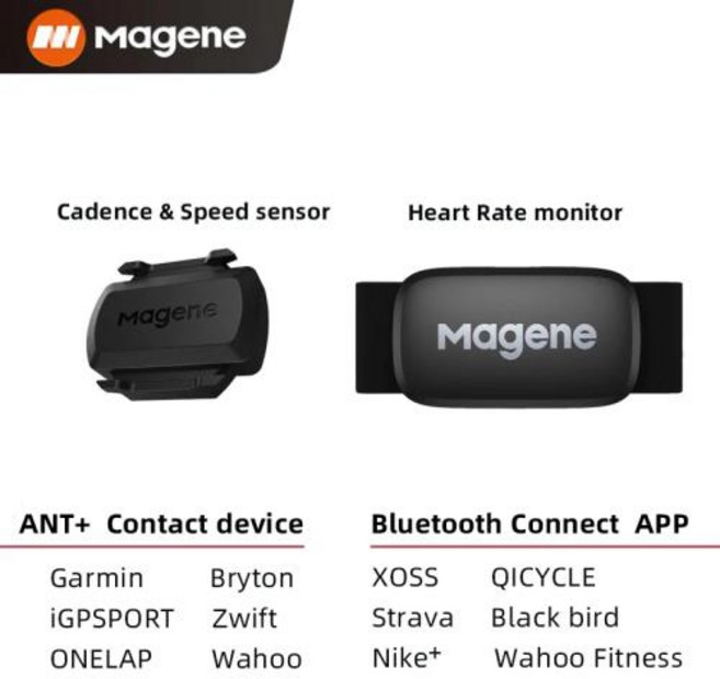 자전거심박계 Magene Mover 심박수 센서 듀얼 모드 ANT 블루투스 가슴 스트랩 포함 Wahoo Garmin 스포츠 용 사이클링 컴퓨터 자전거 H64, [03] 자전거심박계 S3 and H64 Sensor, 1개