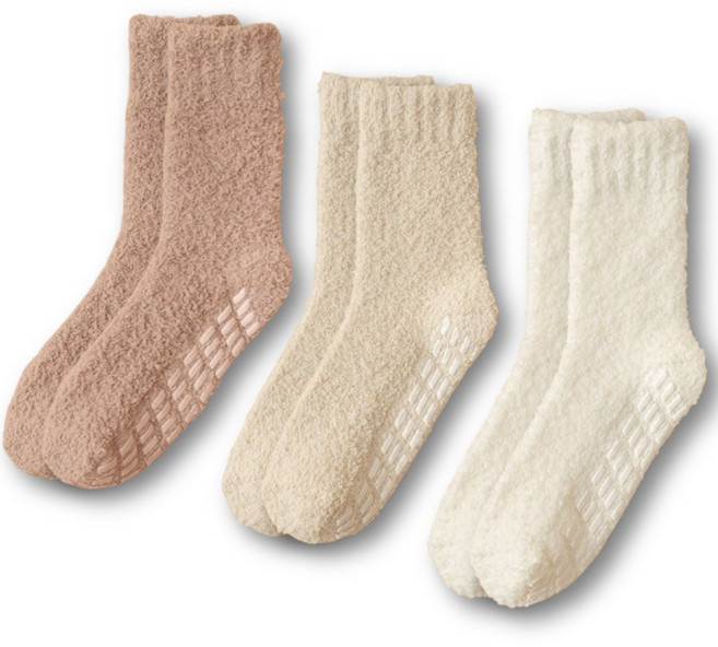 SWAYDEN 남녀공용 미끄럼방지 무압박 수면양말 3켤레