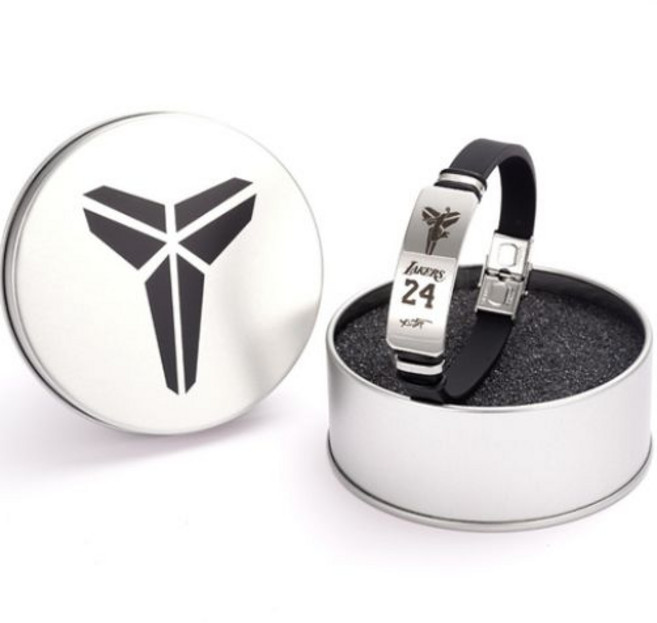 NBA 캐주얼 팔찌 농구 악세사리 팔찌 코비 하든 커리 어빙, 3.코비브라이언트, 1개