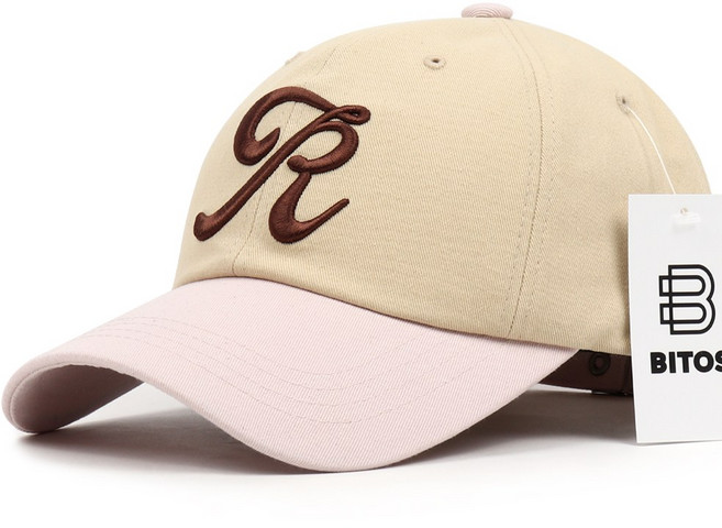 비토스 국내제작 시그니처 'R' 컬렉션 투톤 볼캡 야구모자 커플모자