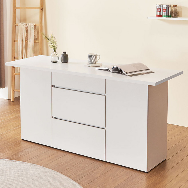 치즈 높이 850 아일랜드식탁 홈바 테이블 식탁 조리대 카운터테이블 책상, 치즈 수납 홈바 테이블, 화이트, 치즈 수납 홈바 테이블_화이트