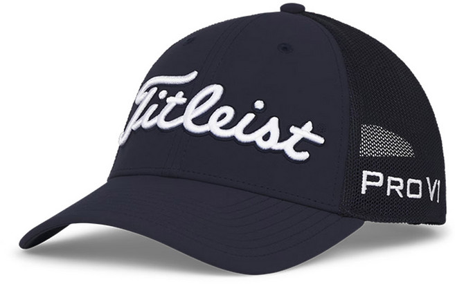 [아쿠쉬네트코리아 정품] 타이틀리스트 2025 투어 퍼포먼스 메시 모자 TH25ATPMA, 1개, 네이비/화이트