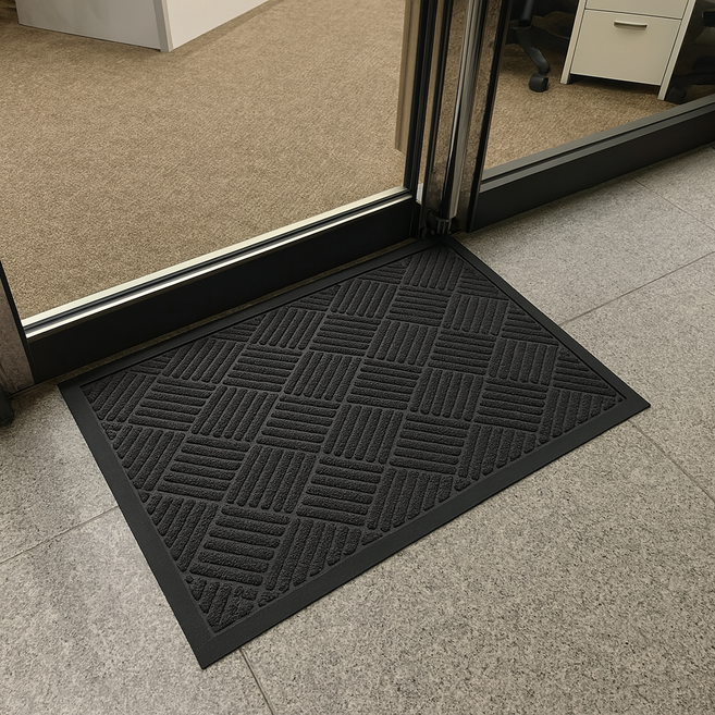 비바베이직 클린스텝 출입구 현관 업소용 발매트, 1개, 그레이