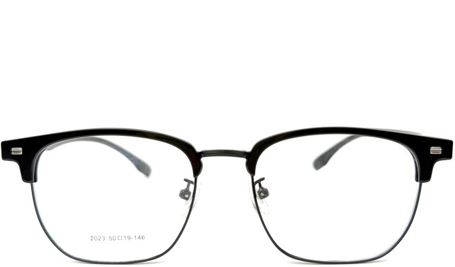 남자 여자 안경 사각 하금테 반무테 메탈 가벼운 직장인 반뿔테