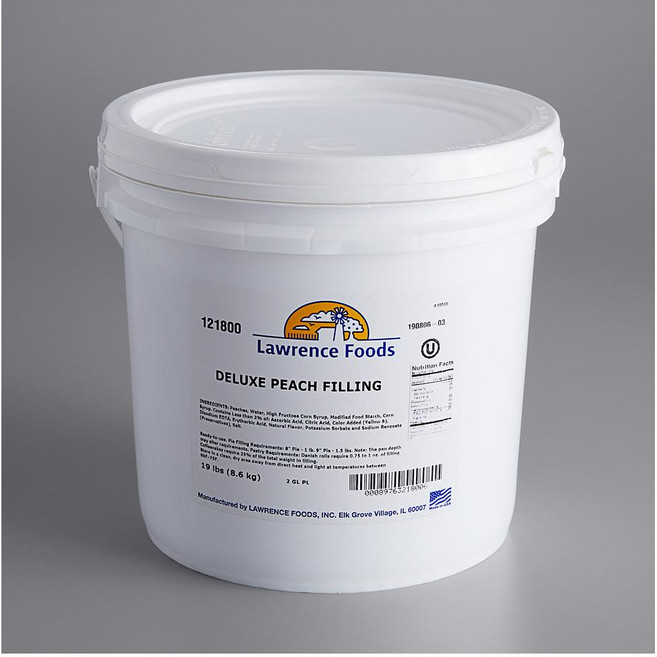 로렌스푸드 페일 피치 파이 필링, 1개, 8.6kg