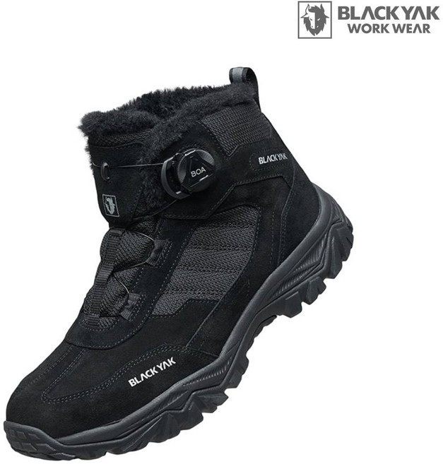 블랙야크 겨울 경등산화 활동화 소가죽 털신 FUR 안감 다이얼타입 생활 방수 방한화 블리자드 D