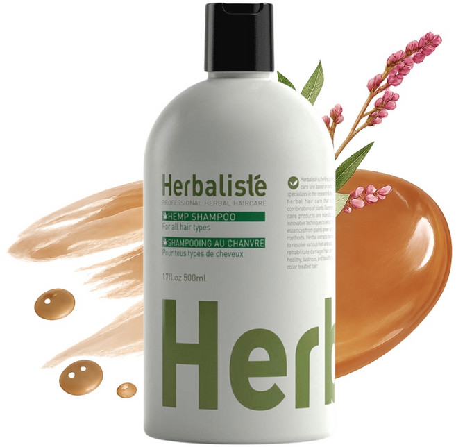 허벌리스테 헴프 샴푸 500ml 시원한 쿨 민트 멘톨향 모발 케어, 1개