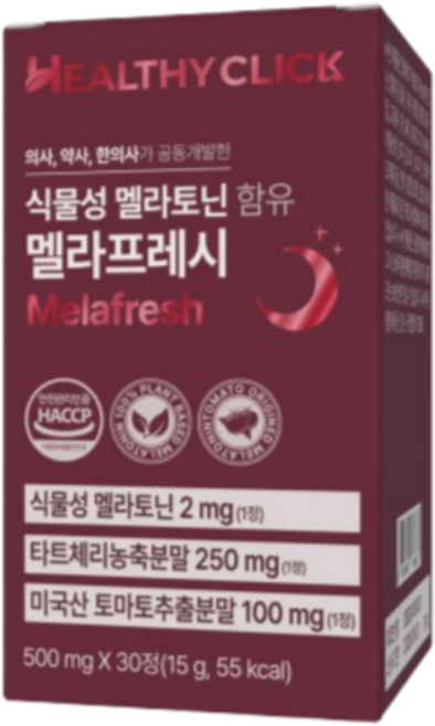 식물성 멜라토닌 영양제 2mg 미국 토마토 멜라프레시, 1개, 30정