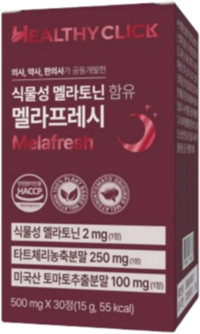 식물성 멜라토닌 영양제 2mg 미국 토마토 멜라프레시, 1개, 30정 - 쿠팡