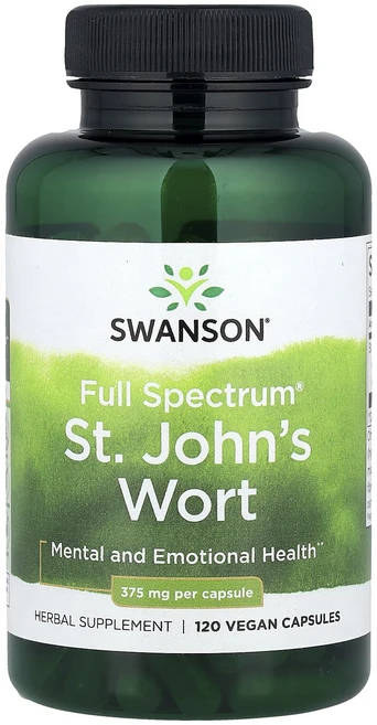 헁복하고 건강하세요 Swanson Full Spectrum® 세인트존스워트 375mg 베지 캡슐 120정 늘 챙기셔야합니다, SwansonFullSpectrum세인트존스워트375m, 1개 - 쿠팡