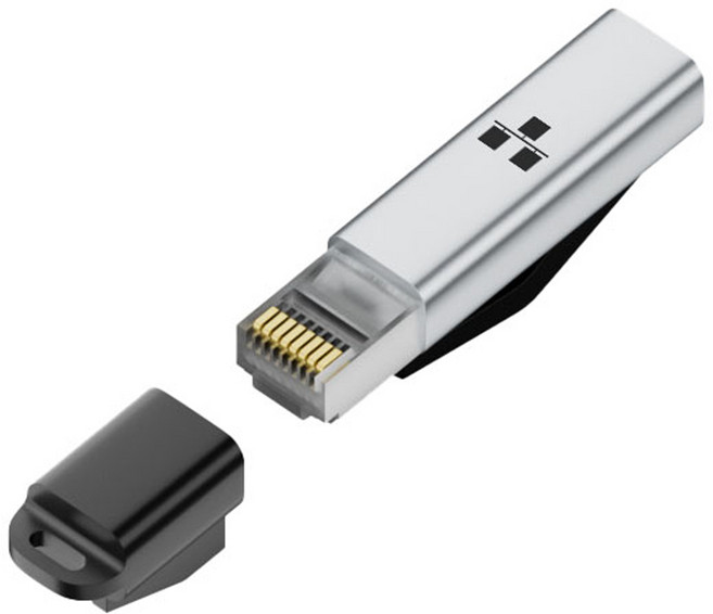 RJ45 to Type-C Adapter 1000Mbps Alloy Material, 1個, Type-c 轉 網路頭RJ45