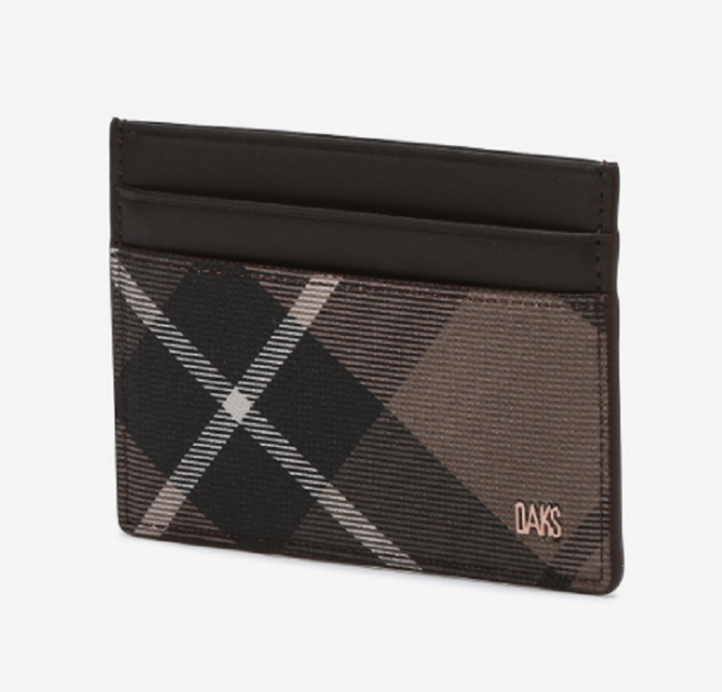 닥스 고급스러운 체크 패턴 남성 카드지갑 (선물포장)