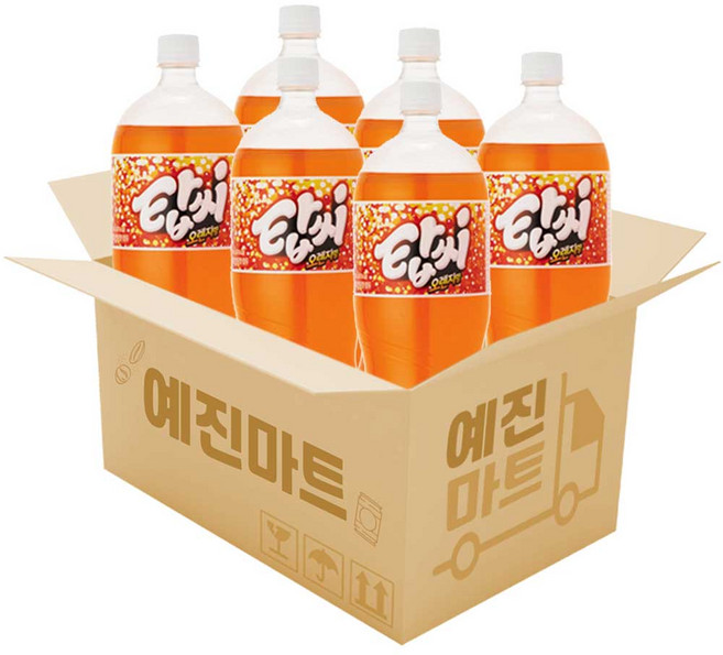 [예진마트] 탑씨 오렌지 1.5, 6개, 1.5L, 상세페이지 참조
