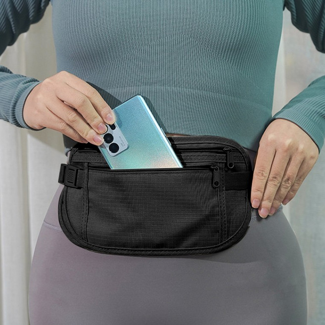 슬림벨트포켓 가방 힙색 슬링백 여행 머니백 히든 경량 보안용 바디백 유럽 소매치기방지 복대