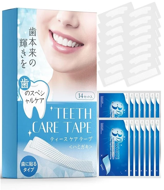 아름다운 치아신습관 화이트닝 시트 Yinuaseus 치아 테이프 이 화이트닝 치약 시트 자택 셀프 14일에 빛나는 하얀 치아로 14일분 28매입 - 쿠팡