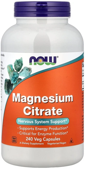 나우푸드 마그네슘 시트레이트 베지 캡슐, 240정, 1개 - 쿠팡