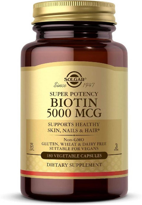 Solgar Biotin 솔가 비오틴 5000mcg 180정, 1개