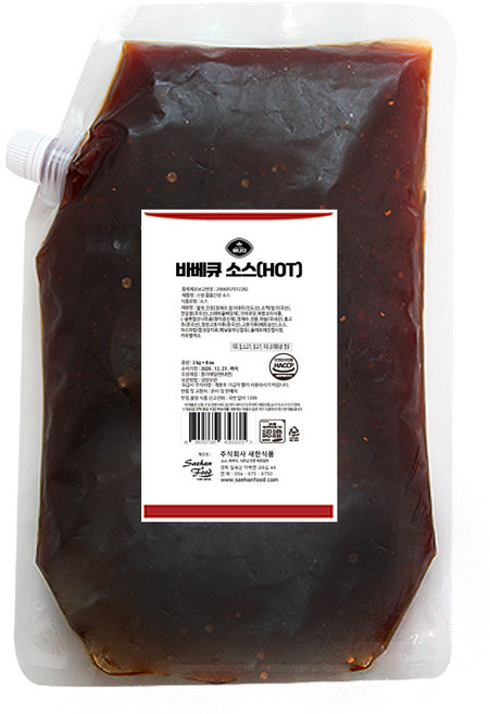 어나더소스 바베큐소스 매운맛 숯불 양념치킨 소스 업소용 가정용, 1kg, 1개