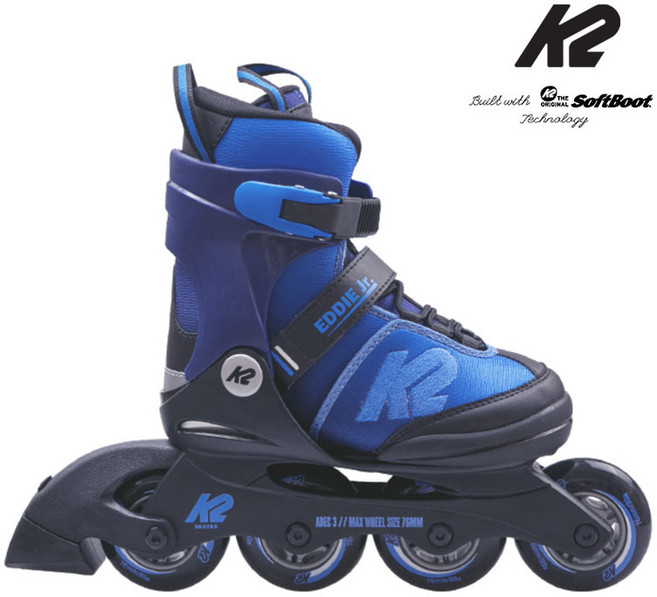 K2스케이트 에디주니어블루 프리미엄 아동용 인라인, 에디주니어블루  L 220-255, 색상, 1개