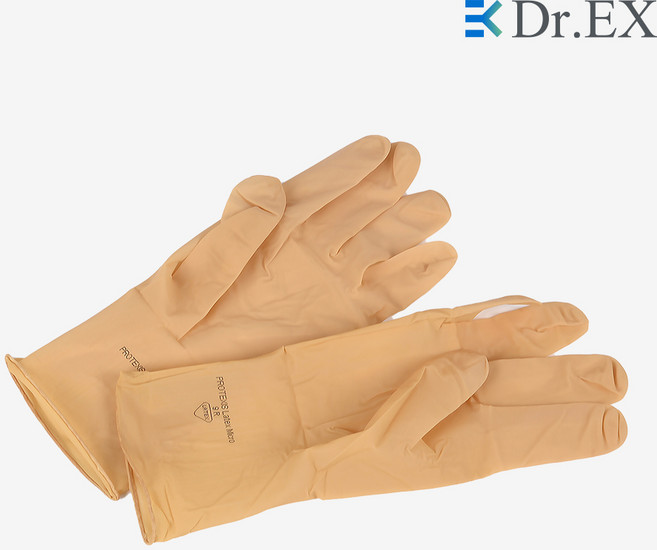 닥터엑스 카디널헬스 프로텍시스 마이크로 프리미엄 라텍스 수술장갑(성형외과 피부과) 8.5 / 50쌍 x 4세트