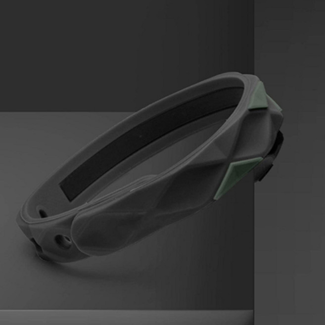 정전기 저감 차단 NO SPARK 스파크 저감 손목밴드 실리콘 팔찌 2P, 블랙+블랙, 1세트