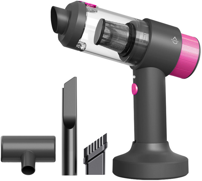 에코너-T8 핸디형 무선 진공 청소기, econer-T8, 그레이 핑크