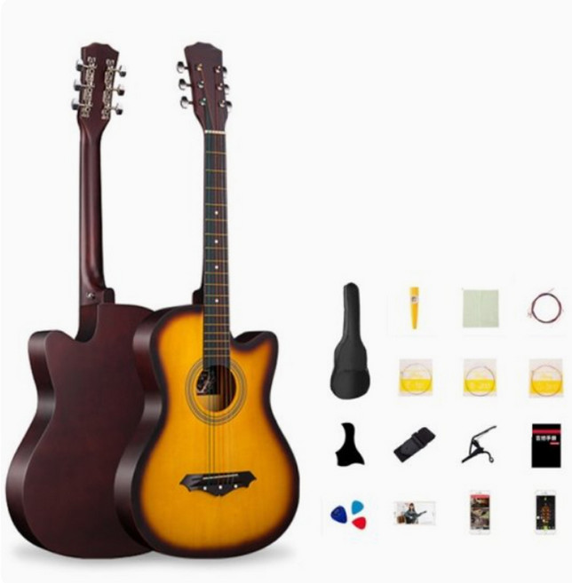 주닉스 초보 입문용 41인치 통기타 어쿠스틱 세트, 1개