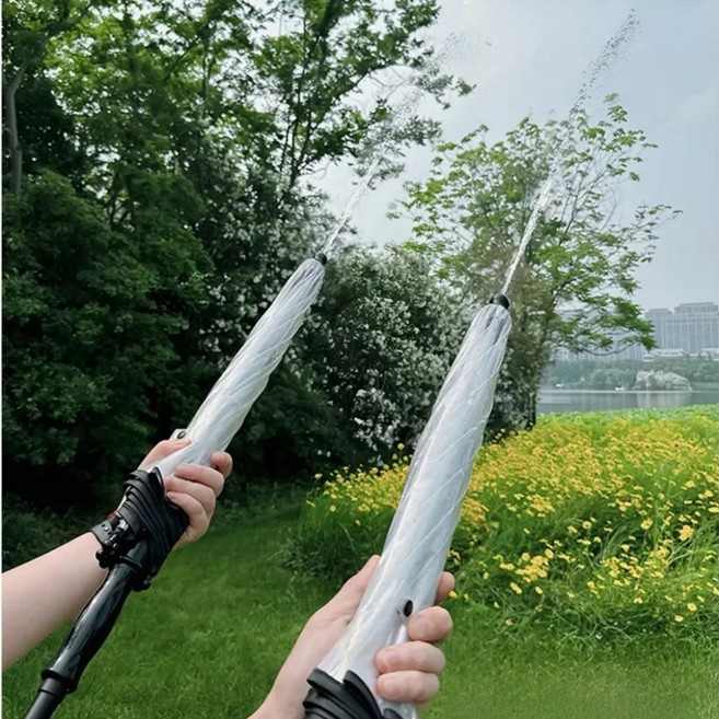 [1+1] 빌리네집 물총 우산 장우산 투명 물놀이 워터건 너프건