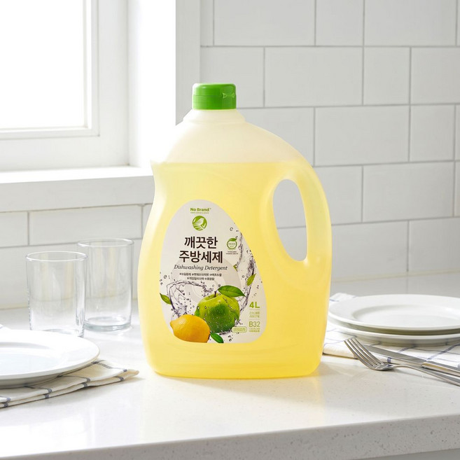 노브랜드 깨끗한 주방세제, 2개, 4L