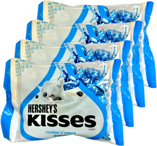 허쉬 키세스 쿠키앤크림 150g, 4개