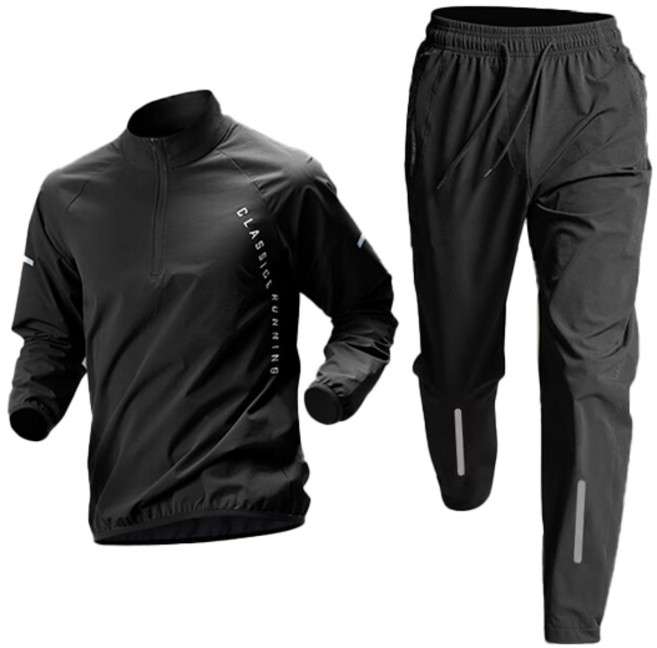 리츠제이 스포츠 런닝 긴팔 트레이닝복 세트 사계절 경량 셋업