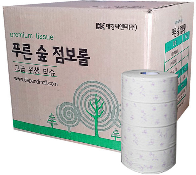 푸른숲 점보롤 고급형 800g 3겹 16롤, 16개, 1개입