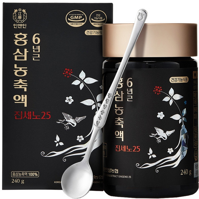 강원인삼농협 프리미엄 6년근 홍삼농축액 진세노25 (240g 1병), 1개, 240g