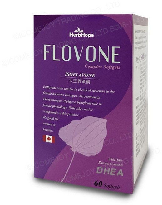HerbHope 芙蕾蒙 FLOVONE 大豆異黃酮複方軟膠囊, 1個, 1盒
