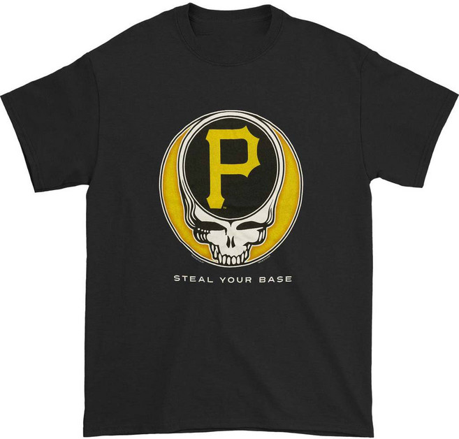 ROCKPANDA Grateful Dead Pittsburgh Pirates Steal Your Base 반팔티