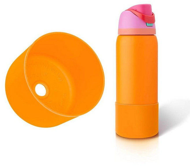 Silicone Boot for Owala FreeSip 32 Oz Higher Water Bottle Scratch-Resistant Bottom Sleeve Protec, 트로피컬