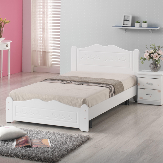 [신제품]메리일반형프레임+단면매트리스(포함), 베이직본넬단면매트리스, 화이트